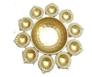 Decorative Bowl with Tea Light Holders $99.99 Retail - Brand New