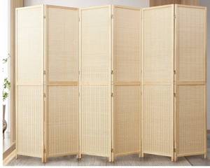 DURASPACE 6 Panel Bamboo Room Divider $64.99 Retail - Brand New