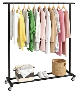 Metal Rolling Clothing Rack - Brand New