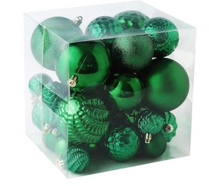 Shatterproof Christmas Ball Ornament Set - Brand New