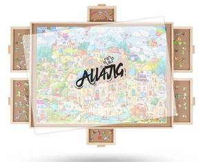ALL4JIG Rotating Puzzle Board with Drawers $149.99 Retail - Brand New