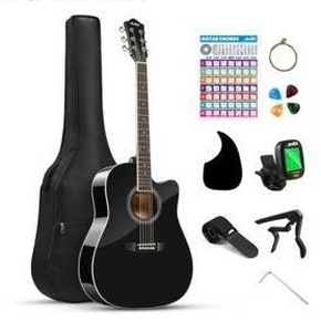 Moukey Acoustic Guitar Starter Kit $116.99 Retail - Brand New