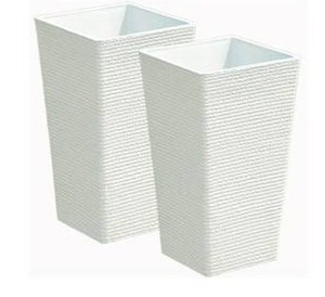 Tall Resin Planter Set $76.99 Retail - Brand New