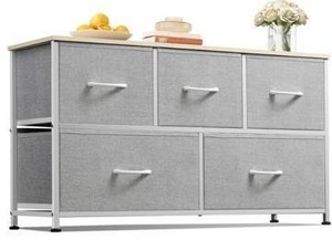 WLIVE Fabric 5 Drawer Dresser $99.99 Retail - Brand New
