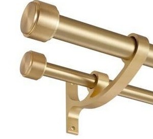Double Gold Curtain Rod Set $49.91 Retail - Brand New