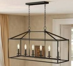 6-Light Dining Room Chandelier $89.98 Retail - Brand New