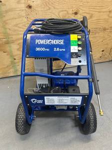 Powerhorse Gas Hot Water Pressure Washer with Propane Burner, 3600 PSI, 2.6 GPM MSRP $1,399.99