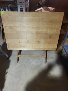 Adjustable Wood Drafting Table With Stand