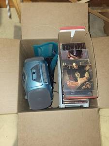 Gpx Amfm Stereo Cassette Player With CD Player and Assorted Tapes