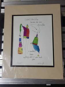 StoryPeople Brian Andreas 1997 Framed Print - I Didnt Listen to Her