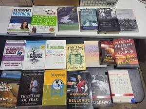 Mixed Book Lot of Health, History & Fiction Titles