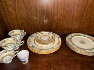 Vintage Lenox China Lot Monticello Mystic Platters Plates Cups