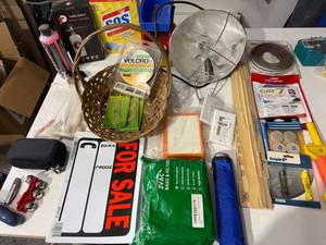 Mixed Hardware Household Lot Basket Light Velcro CAT7 Sign Tools