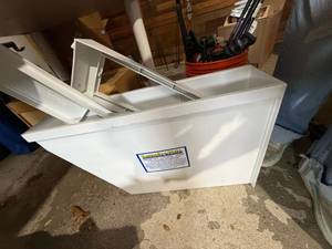 Laundry-Mate Washer Dryer Storage Tray System White w Inserts