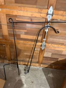 Metal Planter Bird Feeder Railing Clamp & Yard Flag Hanger Lot