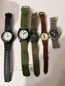 Casio Timex Bertucci Disney Wristwatch Lot of 5 As-Is Untested
