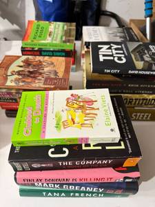 Mixed Fiction & History Book Lot Hardcover Paperback 15 Volumes