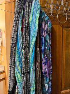 Mixed Fashion Scarves Lot Assorted Prints Crinkle Sheer Knit Styles