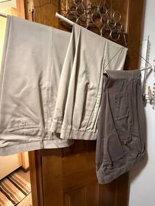 Mens Casual Pants Lot 3 Pairs Khaki Cargo Cherokee 33x32 Good