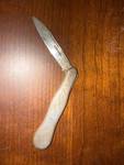 Antique Hallmarked Folding Fruit Pocket Knife Engraved Handle 4.75in