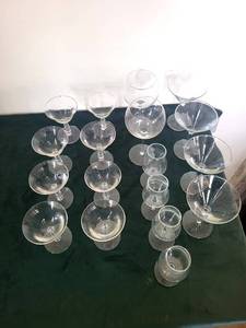 Glenlivet Etched Stemware Glasses - Clear Crystal Goblets (Assorted)