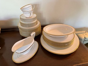 Royal Worcester Viceroy Fine Bone China Partial Set Gold Trim