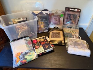 Dimensions Needlepoint Cross Stitch Kit Lot Mixed Vintage Craft Sets