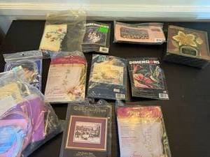 Vintage Needlepoint Cross Stitch Kits