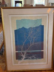 Martin Rhapsody I Signed Numbered Serigraph Framed 31 x 39