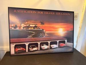 Framed Justification for Higher Education Poster Print 36x24 Wall Art
