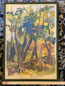 Framed Evergreenery Limited Edition Print 371 Dick Mann Woodland Art