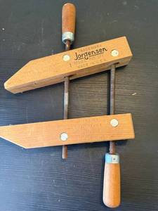 Vintage Jorgensen Wood Handscrew Clamp Made in USA Chicago Ill