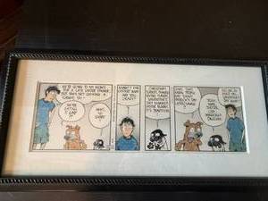 Mutts Framed Comic Strip Print Custom Matted Wall Art 12x7 Good