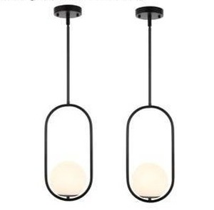 Modern Globe Pendant Light Fixture 2 Pack $132.99 Retail - Brand New