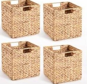 Wicker Storage Cube Basket Set of 4 $59.99 Retail - Brand New