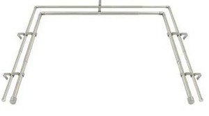 Double Bay Window Curtain Rod Set $53 Retail - Brand New