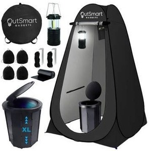 OutSmart Gadgets Portable Camping Toilet Set $79.99 Retail - Brand New