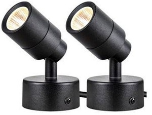 SUNVIE 2 Pack LED 120V 3 SpotLights Indoor, 3W Up Lights Floor Spotlight, 3000K Uplights - Brand New