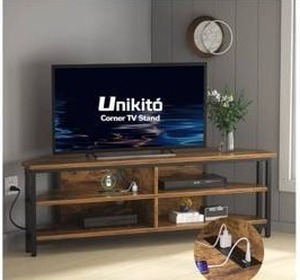 Corner TV Stand with Power Outlet $120 Retail - Brand New