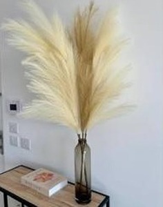 Faux Pampas Grass Decor 4 Piece Set - Brand New