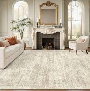Area Rug 8 x 10 Beige $89.99 Retail - Brand New
