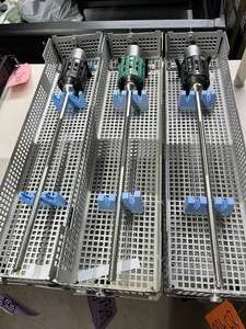 MSRP $50,000 Lot of 3 Intuitive Da Vinci Robotic Surgery Scopes 10mm 30° Camera Endoscopes Used To See Inside The Body During Surgery Includes Sterilization Trays Cases&nbsp