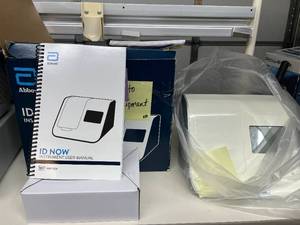 MSRP $10,000 NEW Abbott ID NOW NAT-024 Analyzer. This easy-to-use desktop lab gives rapid molecular results for COVID, Flu, &amp Strep in under 15 mins. Perfect for fast, reliable health insights. Compact &amp portable