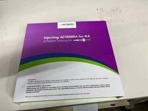 MSRP $3,000. NEW in box Actemra injection training kit. A practice tool to help you learn how to safely self-inject RA medicine at home. Realistic feel, easy to use, and perfect for building confidence before your first dose.