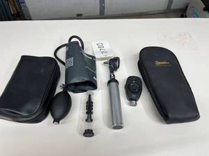 Diagnostic Set Otoscope, Ophthalmoscope &amp Manual Blood Pressure Cuff. Professional ear, eye &amp BP tools for home or student exams. High-quality, portable &amp easy to use for health monitoring