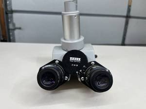 MSRP $1,200 Zeiss 473028 Trinocular Head. This microscope attachment lets you view samples with both eyes while a camera port records images. Perfect for classroom sharing and high-quality photo documentation. Trusted German optics.