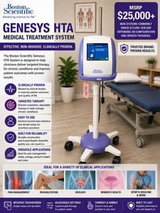 MSRP $25,000 Boston Scientific Genesys HTA Medical Treatment System Heated Saline Endometrial Ablation Machine Touchscreen Guided Setup Compact Rolling Unit. Great For womens health practices, training labs &amp specialty clinics&nbsp