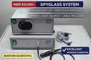 MSRP $15,000 BOSTON SCIENTIFIC 4610 SPYGLASS DIRECT SYSTEM, CAMERA CONTROL, LIGHT SOURCE, CAMERA HEAD &amp FIBER OPTIC CABLE INCLUDED, ENDOSCOPY IMAGING SYSTEM