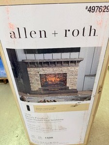 Allen  Roth 54 Faux Stone Fireplace