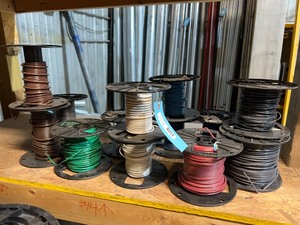 Reels of Assorted Electrical Wire